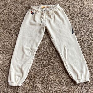 Aviator Nation Cream Joggers